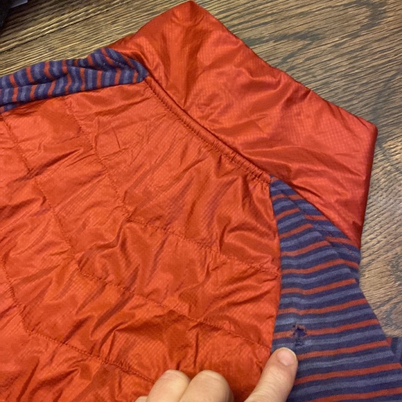 Smartwool Set double propulsion Smartloft jacket merino wool top rust purple M L - Picture 12 of 13